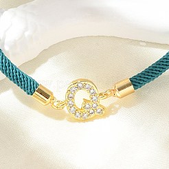 Adjustable Nylon Cord Bracelets&nbsp;LS-BJEW-C096-01G-17
