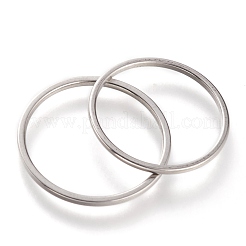Non-Tarnish 304 Stainless Steel Plain Band Rings&nbsp;RJEW-B0006-7-02P