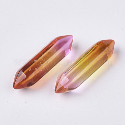 Two Tone Glass Double Terminated Point Beads&nbsp;LS-GLAA-S167-12H