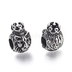 304 Stainless Steel European Beads&nbsp;STAS-M274-115AS