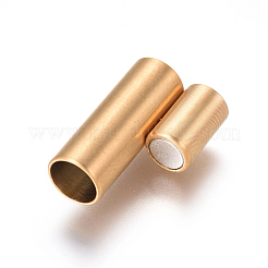 304 Stainless Steel Magnetic Clasps with Glue-in Ends&nbsp;STAS-F227-53B-G