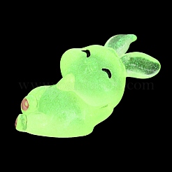 Luminous Resin Rabbit Ornament&nbsp;DJEW-R011-02F
