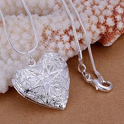 Brass Hollow Heart Diffuser Locket Pendants&nbsp;KK-BB11640