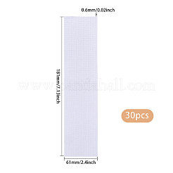 30Pcs Cotton Aida Cloth Bookmarks for Cross Stitch Making&nbsp;AJEW-GL0002-99C