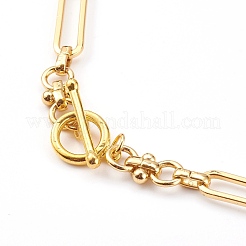 Brass Link Chain Necklaces&nbsp;NJEW-JN03365