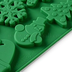 Christmas Rectangle Cake DIY Food Grade Silicone Mold&nbsp;DIY-K075-08