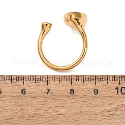 304 Stainless Steel Pave Cubic Zirconia Cuff Open Rings for Women&nbsp;RJEW-K319-02D-G
