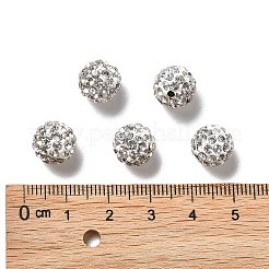 Polymer Clay Rhinestone Beads&nbsp;RB-C1438-10mm-A01
