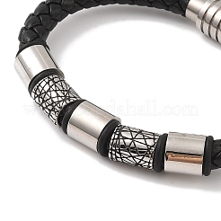 Braided Microfiber Leather Cord Bracelets&nbsp;BJEW-B096-18B