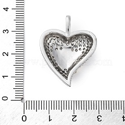 Brass Micro Pave Cubic Zirconia Pendants&nbsp;KK-S510-32GP-02