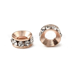 Brass Rhinestone Spacer Beads&nbsp;X-RB-A020-7mm-01RG