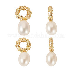 4Pcs Natural Cultured Freshwater Pearl Pendant&nbsp;PALLOY-TAC0179