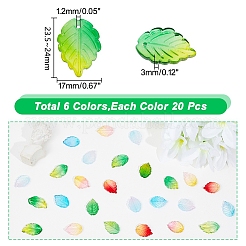120Pcs 6 Colors Glass Beads&nbsp;GLAA-AR0001-35