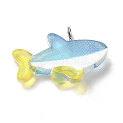 Ocean Theme Transparent Resin Cartoon Pendants&nbsp;LS-CRES-F024-01B