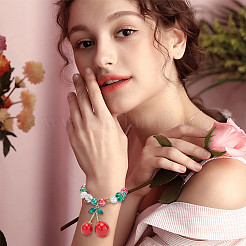 10Pcs Opaque Alloy Acrylic Pendants&nbsp;FIND-SC0020-49