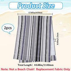 2Pcs Stripe Chair Cloth Canvas&nbsp;AJEW-GF0012-01B