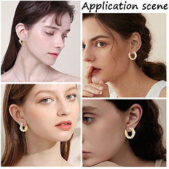 5 Pairs 5 Style Brass Micro Pave Clear Cubic Zirconia Hoop Earrings&nbsp;EJEW-BBC0002-02