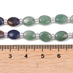 Cherry Quartz Glass & Natural  Rhodonite & Sodalite & Green Aventurin & Crazy Agate Beads Strands&nbsp;G-Z135-A12