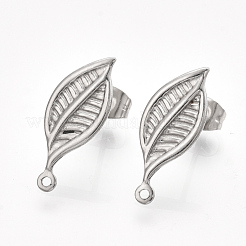 Non-Tarnish 304 Stainless Steel Stud Earring Findings&nbsp;X-STAS-S079-66B