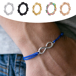 10Pcs 5 Colors 304 Stainless Steel Linking Rings&nbsp;STAS-DC0013-02