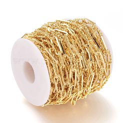 Brass Handmade Paperclip Chains&nbsp;CHC-M019-11G