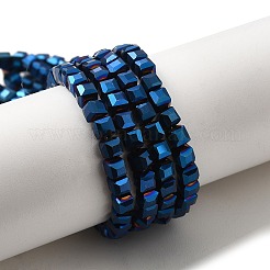 Electroplate Glass Beads Strands&nbsp;EGLA-D018-4x4mm-55