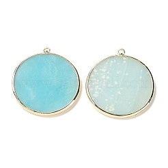 Natural Flower Amazonite Pendants&nbsp;G-E526-10C
