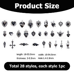 Zinc Alloy Pendants&nbsp;FIND-WH0816-200B-P