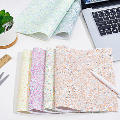 6Pcs 6 Colors PVC & Imitation Leather Fabrics&nbsp;DIY-CL0001-31