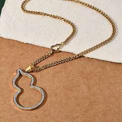 Ion Plating(IP) 304 Stainless Steel Chain Necklaces&nbsp;NJEW-M078-11G
