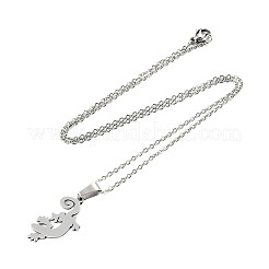 Non-Tarnish 201 Stainless Steel Pendants Necklaces&nbsp;NJEW-S105-JN668-45-1