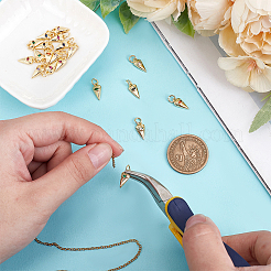 20Pcs Brass Micro Pave Cubic Zirconia Pendants&nbsp;KK-GO0002-10