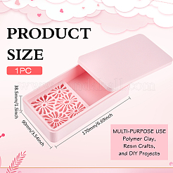 Plastic Demolding Powder Storage Box&nbsp;CON-WH0095-181B
