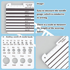 1Pc Acrylic Knitting Needle & Crochet Hook Gauge&nbsp;DIY-BC0006-90