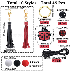 DIY Ladybird Keychain Making Kit&nbsp;DIY-SC0022-38