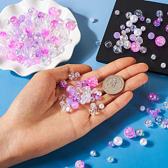 Transparent & Opaque Acrylic Bead&nbsp;OACR-TAC0002-08F