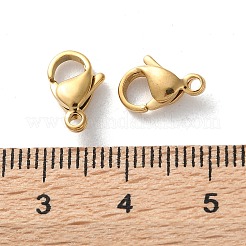 304 Stainless Steel Lobster Claw Clasps&nbsp;STAS-V007-01B-G