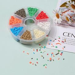 8000Pcs 8 Colors Handmade Polymer Clay Sprinkle Beads&nbsp;CLAY-YW0001-13C