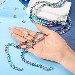 2 Strands Electroplate Glass Beads Strand&nbsp;EGLA-TA0001-96