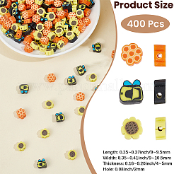 400Pcs Handmade Polymer Clay Beads&nbsp;CLAY-PA0001-50