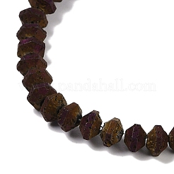 Electroplated Natural Lava Rock Beads Strands&nbsp;G-A234-F02-01F