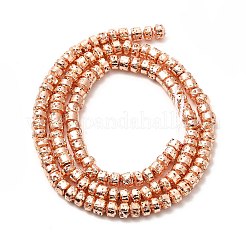 Electroplated Natural Lava Rock Beads Strands&nbsp;G-G984-14RG