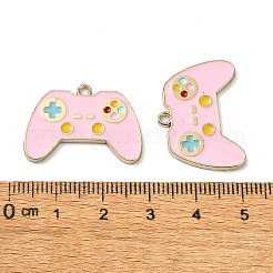 Rack Plating Alloy Enamel Pendants&nbsp;PALLOY-F308-11G-02