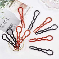 Plastic Hair Forks Sets&nbsp;OHAR-NB0001-08