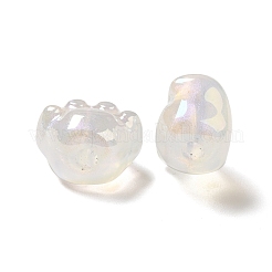 UV Plating Rainbow Iridescent Acrylic Beads&nbsp;PACR-M002-08