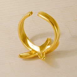 304 Stainless Steel Cuff Open Rings for Women&nbsp;MO3079-2