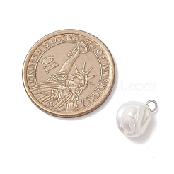 Electroplated Shell Pearl Nuggets Charms&nbsp;PALLOY-JF04641-02
