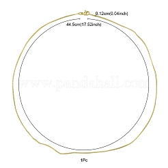 Brass Round Snake Chain Necklace for Women&nbsp;MAK-YW0001-07