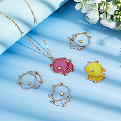 DIY Pig Pendant Making Finding Kit&nbsp;FIND-OC0001-64