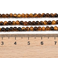 Natural Tiger Eye Beads Strands&nbsp;G-J303-11-3mm